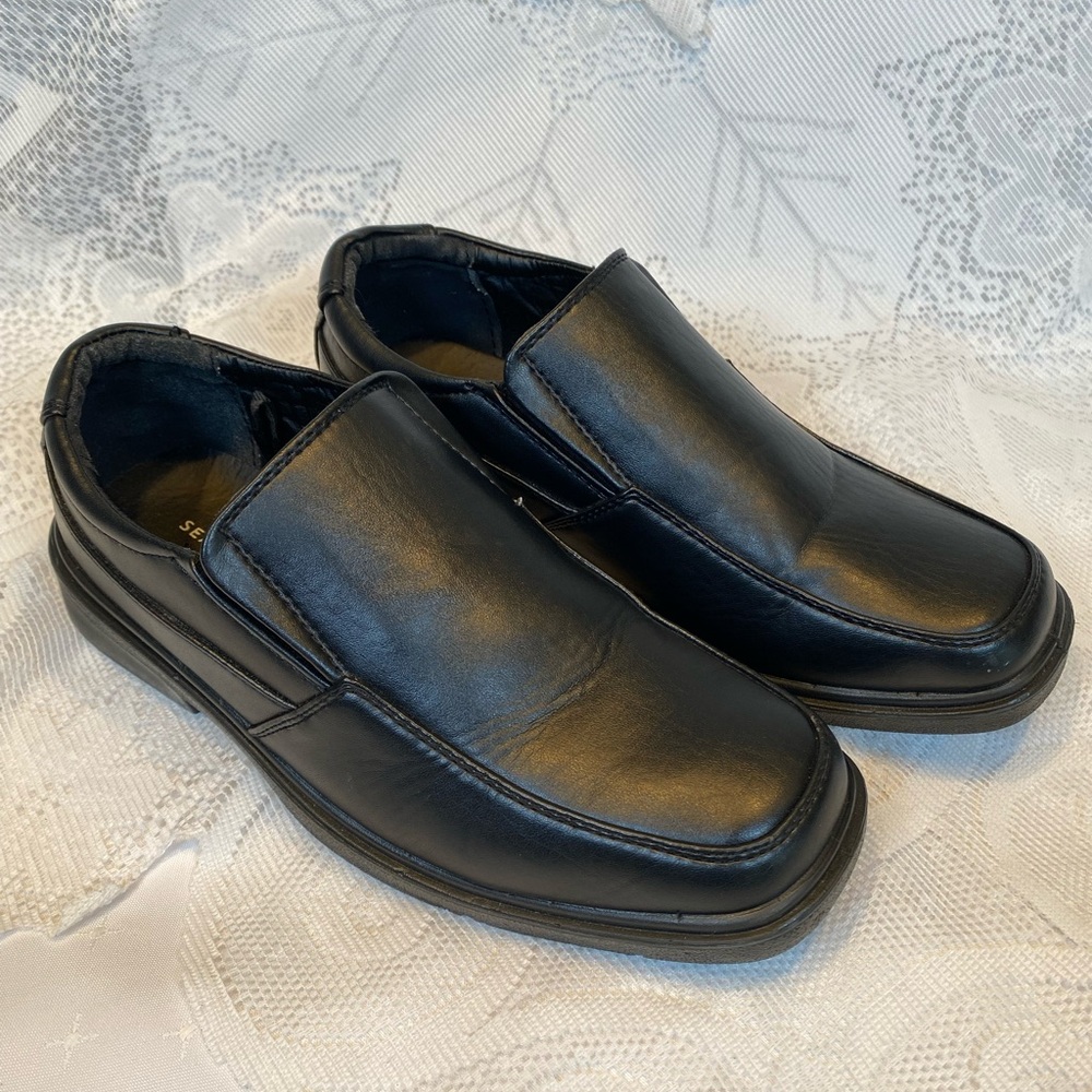 Boys Black Loafer Shoes size 5 Sears